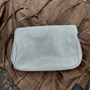 Silver Glitter Cosmetic Bag NEW WITH TAG